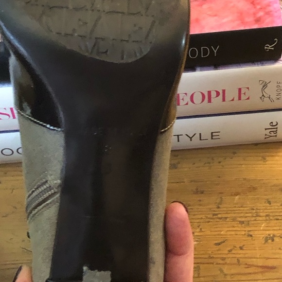 DVF ombre, suede and patent open toe ankle booties - Picture 5 of 9